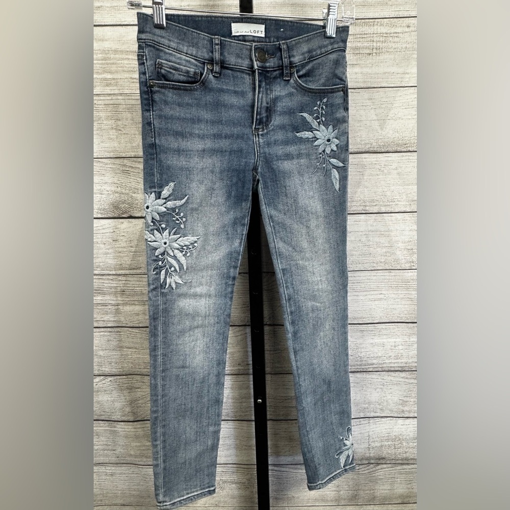 Loft Embroidered Jeans